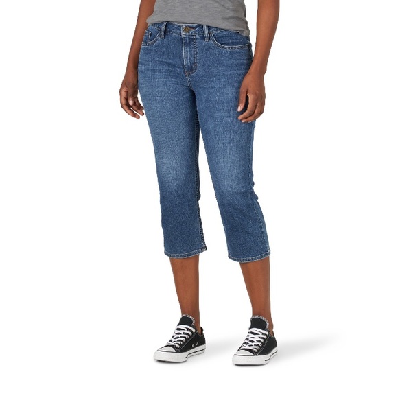 NWT Lee Women's Midrise Capri - Picture 2 of 11